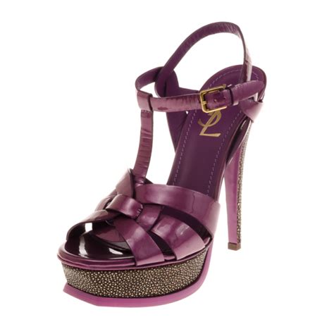 ysl paris sandals|YSL platform sandals.